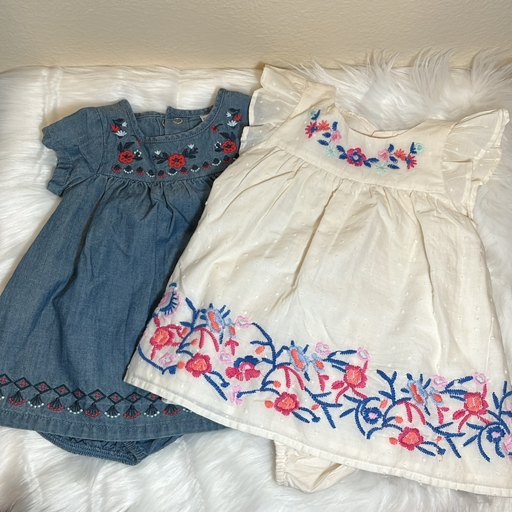 Baby Spring Summer Floral Dresses Set